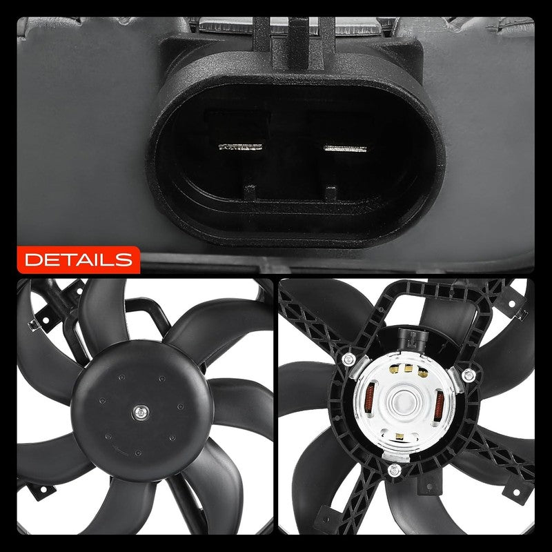 Radiator Fan 51797135 fit Fiat Grande Punto Evo Engine Cooling 2 Pin Manual AC Unbranded