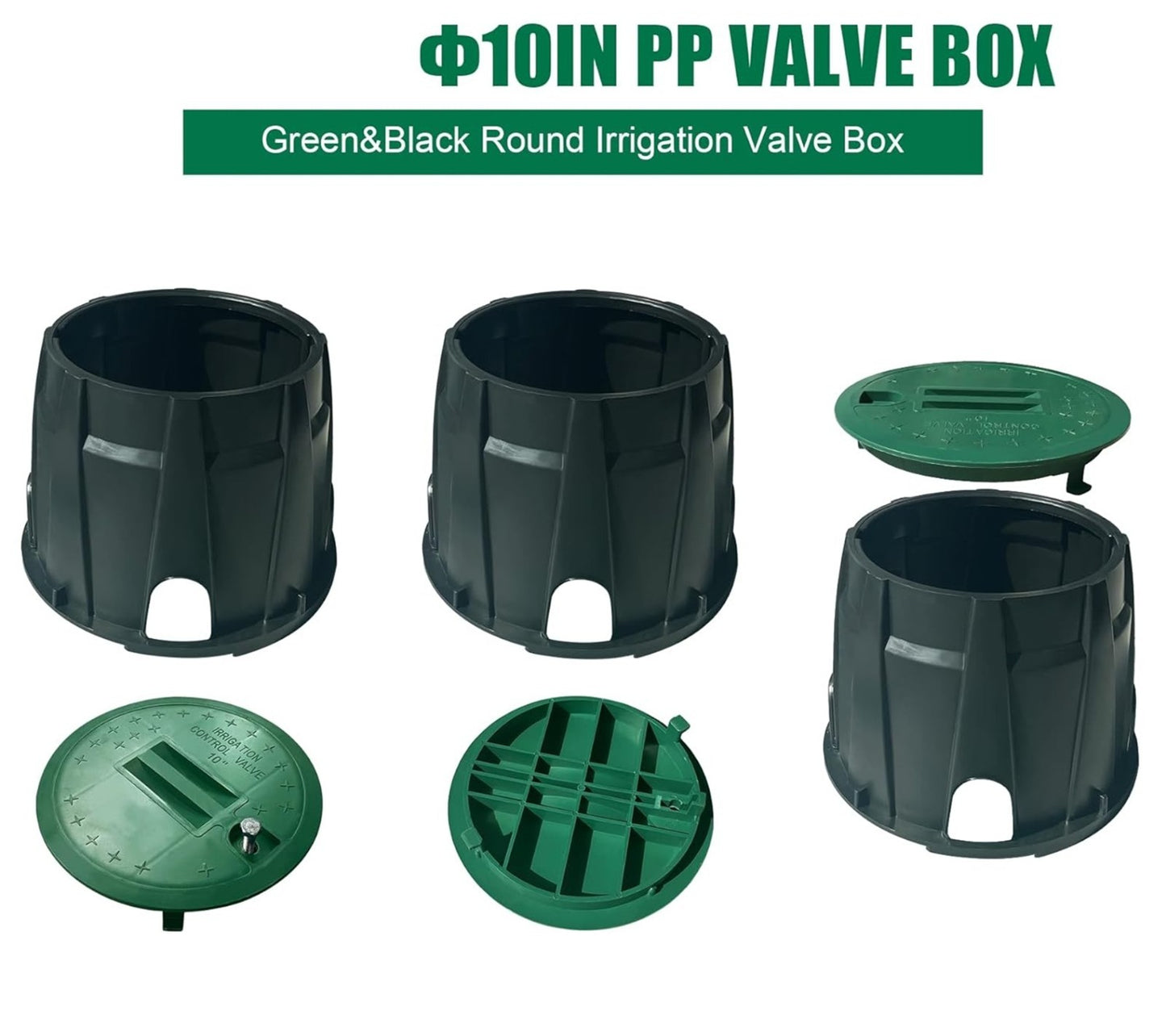 10'' Valve Box Lid Underground Irrigation Sprinkler Water Meter Garden Cover Unbranded