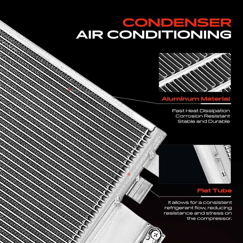 AC Condenser Fit Kia Sorento XM 2009-2016 Air Conditioning With Dryer Cooler Unbranded