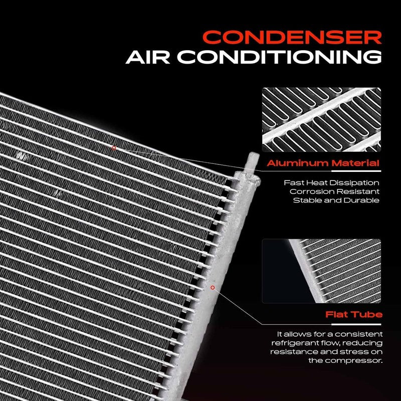 AC Condenser fit Land Rover Discovery Range Rover Sport LR035791 With Dryer L462 Unbranded
