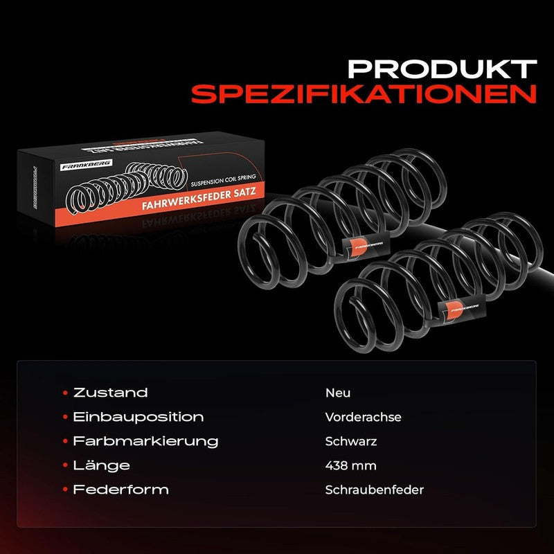 Coil Springs Fit Volvo C70 S70 V70 850 1991-2005 Front Axle Left Right Pair Unbranded
