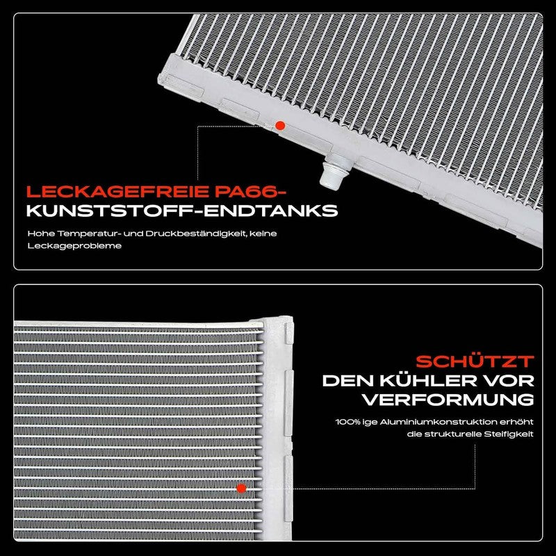 Engine Radiator Fit BMW X5 X6 E70 F15 F16 E71 2006-2019 Cooling 17117576273 Unbranded