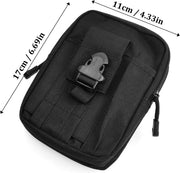 Mobile Phone Pocket Outdoor Phone Case Belt Pouch Carabiner Survival Case Bag Unbranded