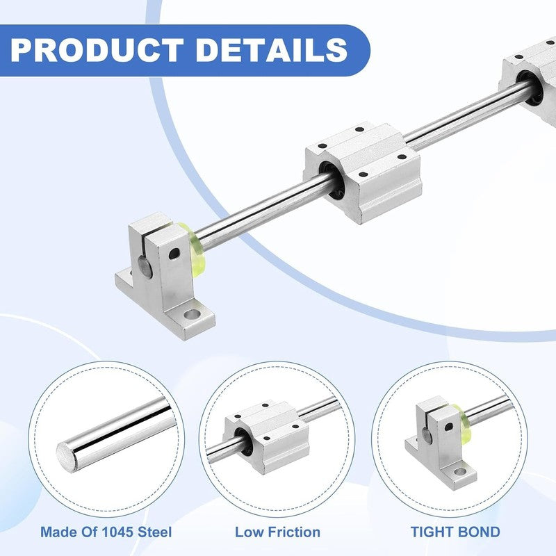 Linear Motion Shaft 8Mm X 700Mm Guide Rail Dawalight CNC 3D Printer Bearing Kit Does not apply