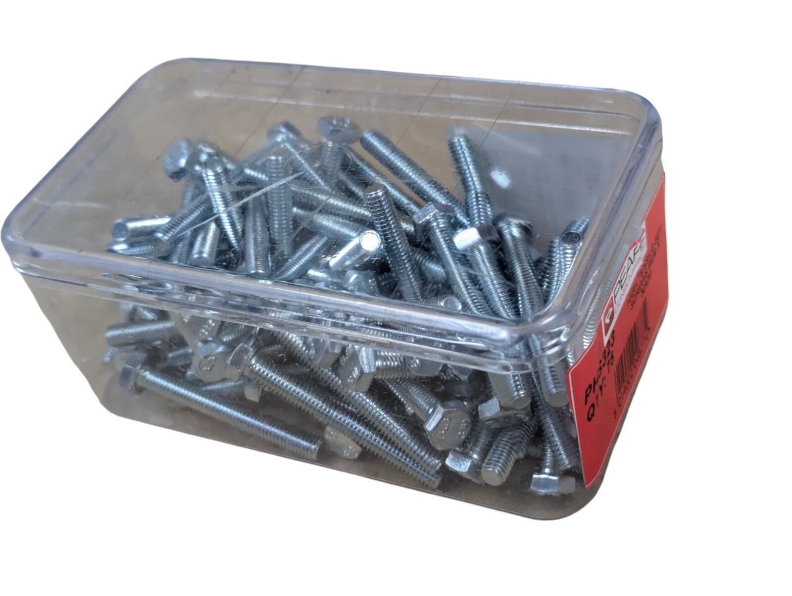 M6 Hex Head Bolts Screws Metric Part Threaded Zinc Steel 6x50mm Pack 75 Pieces Unbranded