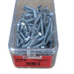 M6 Hex Head Bolts Screws Metric Part Threaded Zinc Steel 6x50mm Pack 75 Pieces Unbranded