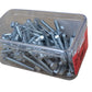 M6 Hex Head Bolts Screws Metric Part Threaded Zinc Steel 6x50mm Pack 75 Pieces Unbranded