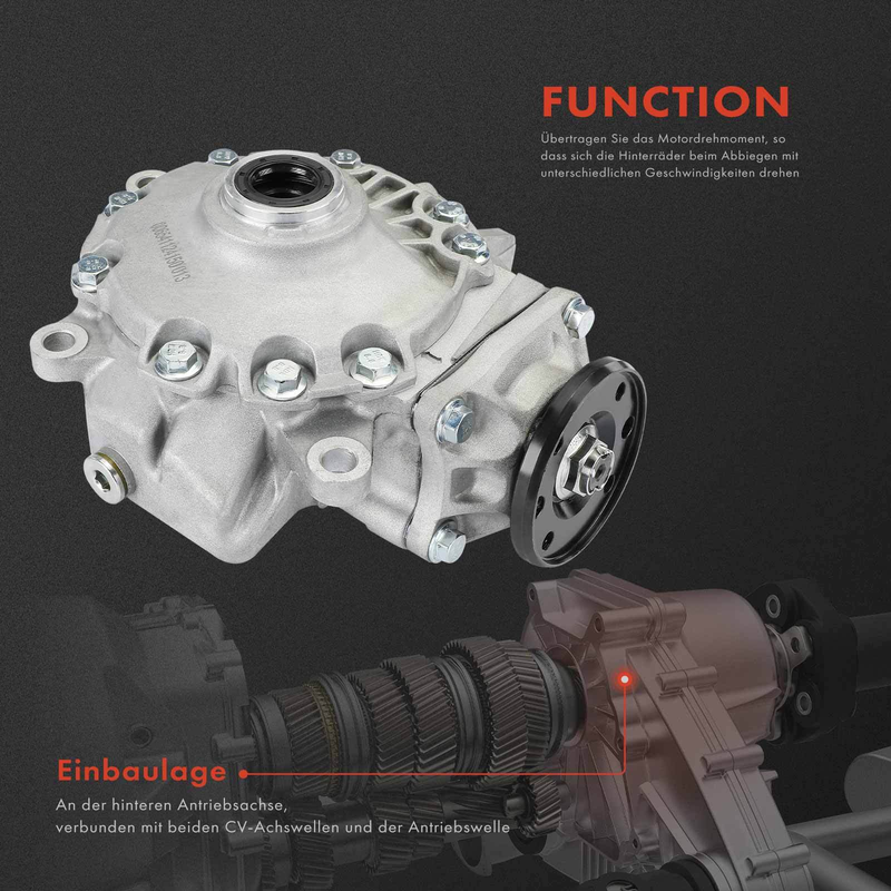 Front Differential Fit Mercedes GLC X253 C253 AMG 63 2017-2023 Axle Assembly Unbranded