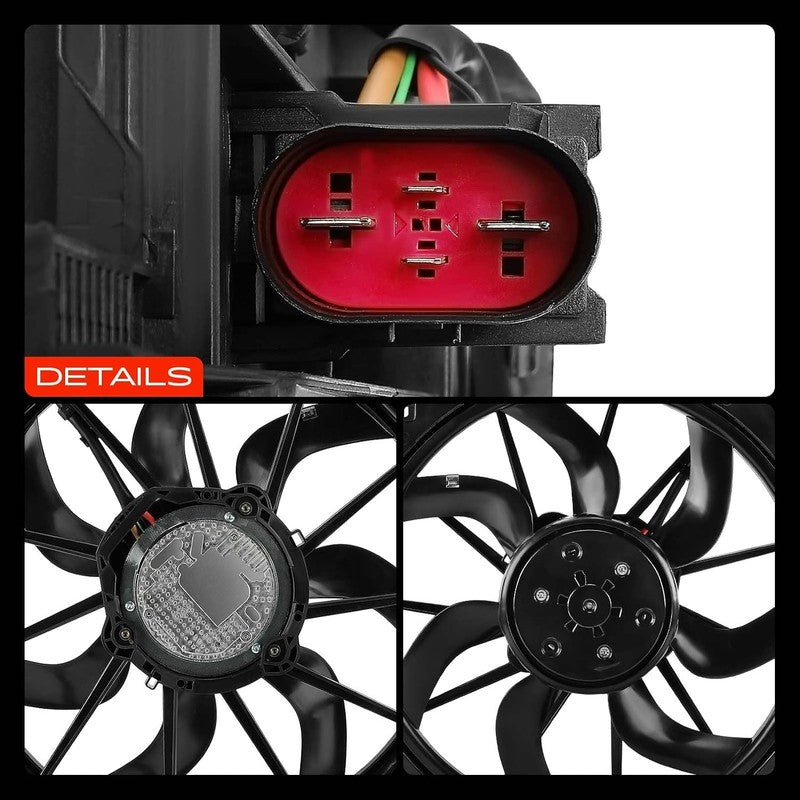 Engine Cooling Fan Fit Audi A4 A6 A7 Q7 Q8 B9 C8 15-24 Radiator  8W0121003B Unbranded