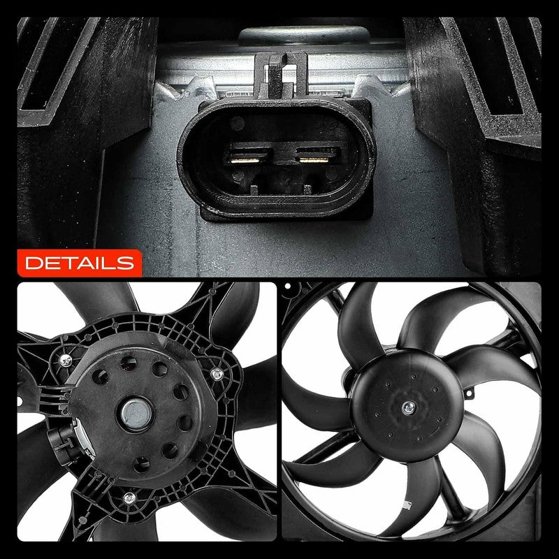 Radiator Double Fan Fit Fiat Ducato 250 2.2 2.3 3.0 2006-2024 1342690080 Unbranded