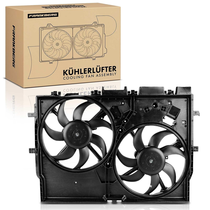 Radiator Double Fan Fit Fiat Ducato 250 2.2 2.3 3.0 2006-2024 1342690080 Unbranded