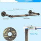 Clothes Rail Wall Mounted Rack Industrial Pipe Copper Heavy Duty Garment Hanger Unbranded