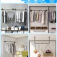 Clothes Rail Wall Mounted Rack Industrial Pipe Copper Heavy Duty Garment Hanger Unbranded
