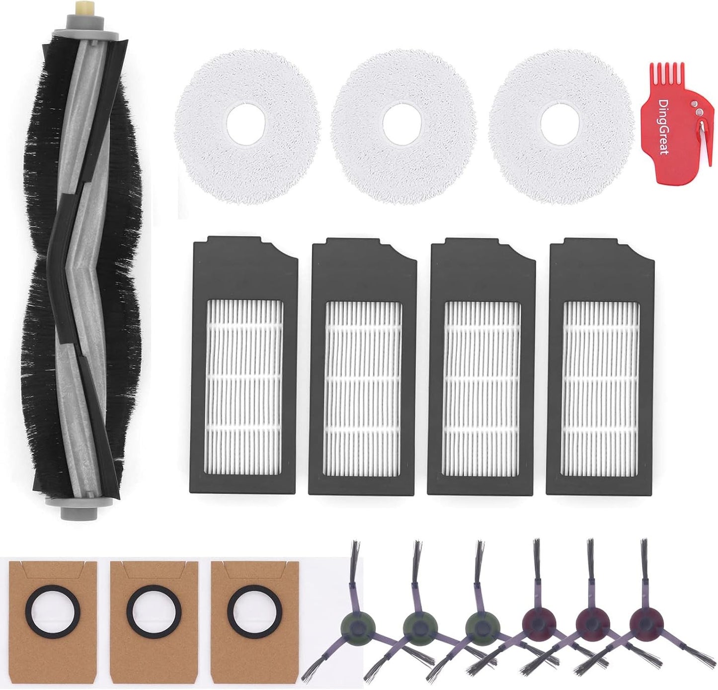 ECOVACS DEEBOT X1 OMNI TURBO Replacement Kit Filters Brushes Mop Bags Spare X Unbranded