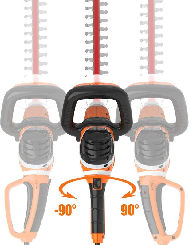 GARCARE Electric Hedge Trimmer Corded 24In Dual Action Laser Blade 4.8Amp 500W Unbranded