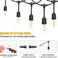 Outdoor Festoon String Lights 10M 15 E27 Sockets IP65 Waterproof Mains Powered Does not apply