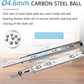 Drawer Runners Slides 250mm Heavy Duty 45kg Full Extension Ball Bearing Unbranded