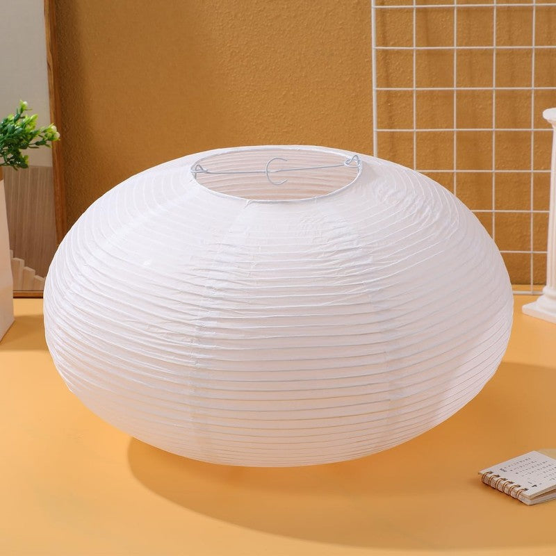 Paper Pendant Lampshade Foldable Ceiling Light Shade Japanese Style White 41Cm Unbranded