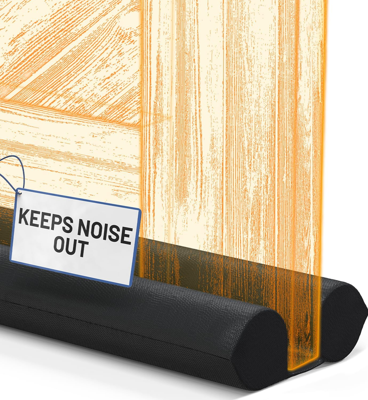 Under Door Draft Stopper Twin Foam Noise Blocker Weather Seal 30-36 Inch Guard Unbranded