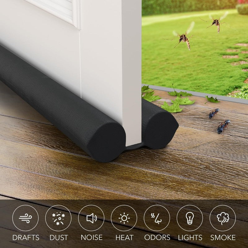 Under Door Draft Stopper Twin Foam Noise Blocker Weather Seal 30-36 Inch Guard Unbranded