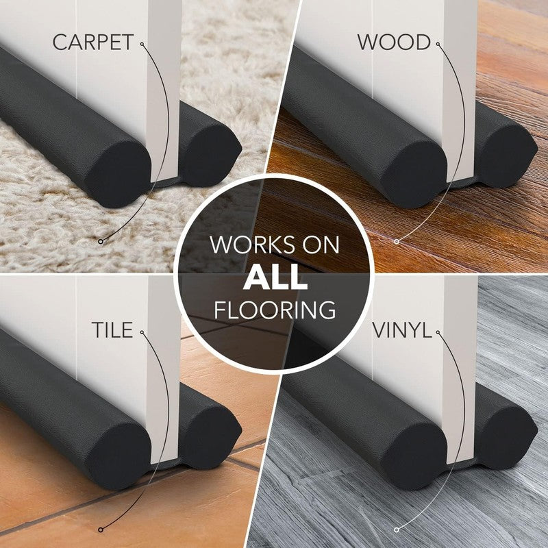 Under Door Draft Stopper Twin Foam Noise Blocker Weather Seal 30-36 Inch Guard Unbranded