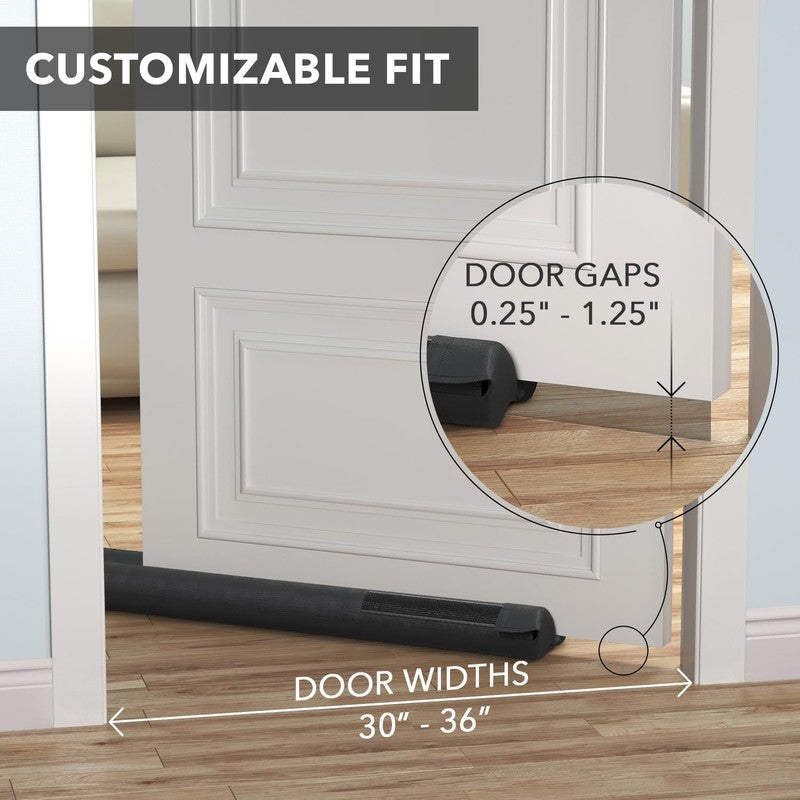 Under Door Draft Stopper Twin Foam Noise Blocker Weather Seal 30-36 Inch Guard Unbranded