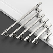 Cabinet Handles Satin Nickel Drawer Pulls 160mm Zinc Alloy Kitchen 2 Pack Unbranded