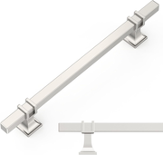 Cabinet Handles Satin Nickel Drawer Pulls 160mm Zinc Alloy Kitchen 2 Pack Unbranded