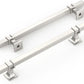 Cabinet Handles Satin Nickel Drawer Pulls 160mm Zinc Alloy Kitchen 2 Pack Unbranded
