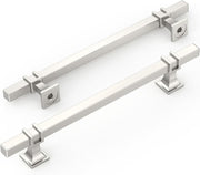 Cabinet Handles Satin Nickel Drawer Pulls 160mm Zinc Alloy Kitchen 2 Pack Unbranded