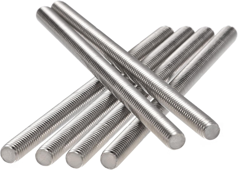 M8 Threaded Rod Stainless Steel Fully Threaded Bar Right Hand 130Mm 6 Pack Bolt uxcell