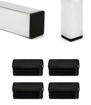 Rectangle Plastic Plug End Cap Tube Chair Insert Bed Furniture 40mm x 30mm 4 pcs Unbranded