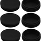 Round Tube Insert Chair Leg Caps Plastic Floor Protectors Black 70Mm 6 Piece Set Does not apply