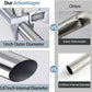 Expandable Shower Curtain Rail Tension Rod Clothes Hanging Pole No Drill Does not apply