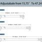 Expandable Shower Curtain Rail Tension Rod Clothes Hanging Pole No Drill Does not apply