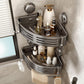 Corner Shower Caddy Suction Shelf Bathroom Organiser Rack No Drill Grey 2 Pack Unbranded