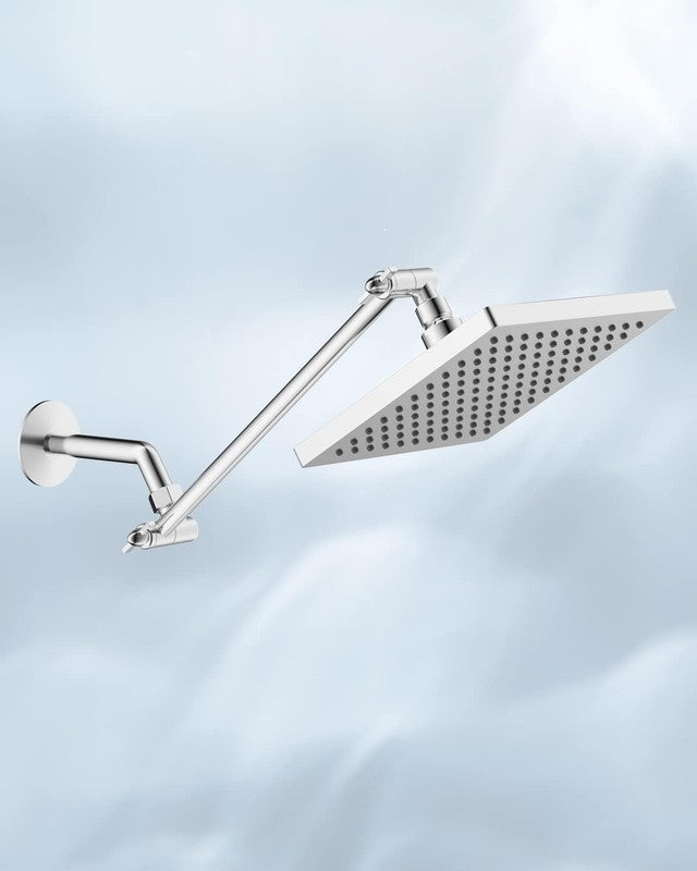 Rain Shower Head Square High Pressure Stainless Steel Chrome 8Inch Bathroom Head Does not apply