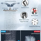 Rain Shower Head Square High Pressure Stainless Steel Chrome 8Inch Bathroom Head Does not apply