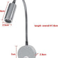 LED Bed Reading Light Flexible Gooseneck Wall Lamp Headboard Cool White Switch n/a