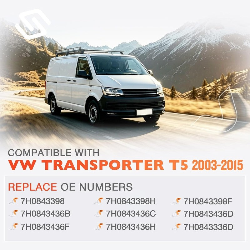 Sliding Door Roller Guide Right Upper Middle Lower Runner fit VW T5 7H0843398H Does not apply