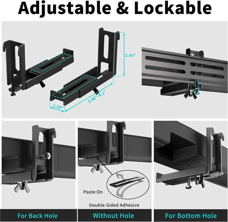 Universal Soundbar TV Mount Bracket Adjustable Holder Wall Stand Fits Samsung LG Unbranded