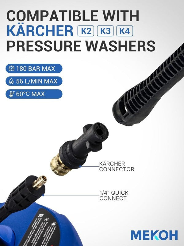 MEKOH Patio Cleaner Attachment Karcher K2 K3 K4 Pressure Washer 31Cm Rotary Unbranded