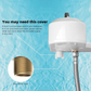 Bidet Toilet Seat Attachment Dual Nozzle Hot Cold Water Wash Mechanical Sprayer Does not apply