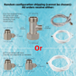 Bidet Toilet Seat Attachment Dual Nozzle Hot Cold Water Wash Mechanical Sprayer Does not apply