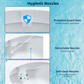 Bidet Toilet Seat Attachment Dual Nozzle Hot Cold Water Wash Mechanical Sprayer Does not apply