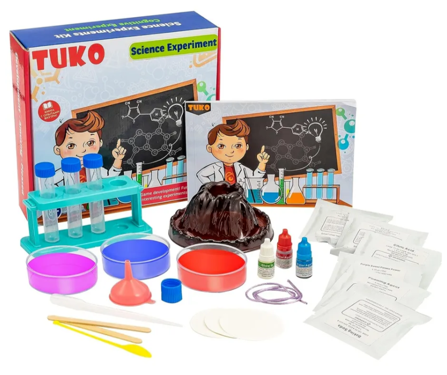 Science Experiment Kit Kids Educational Toy Playset 20+ Experiments Ages 8+ Unbranded