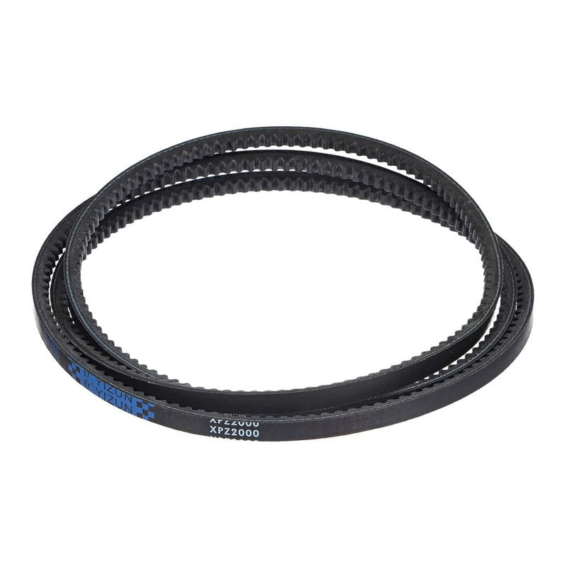 XPZ-2000 Drive Belt 2000mm Rubber V Belt 10x8mm Power Transmission Unbranded