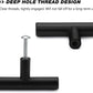 Black Kitchen Handles 256mm Cabinet Drawer Cupboard Door Pulls 2Pack Does not apply