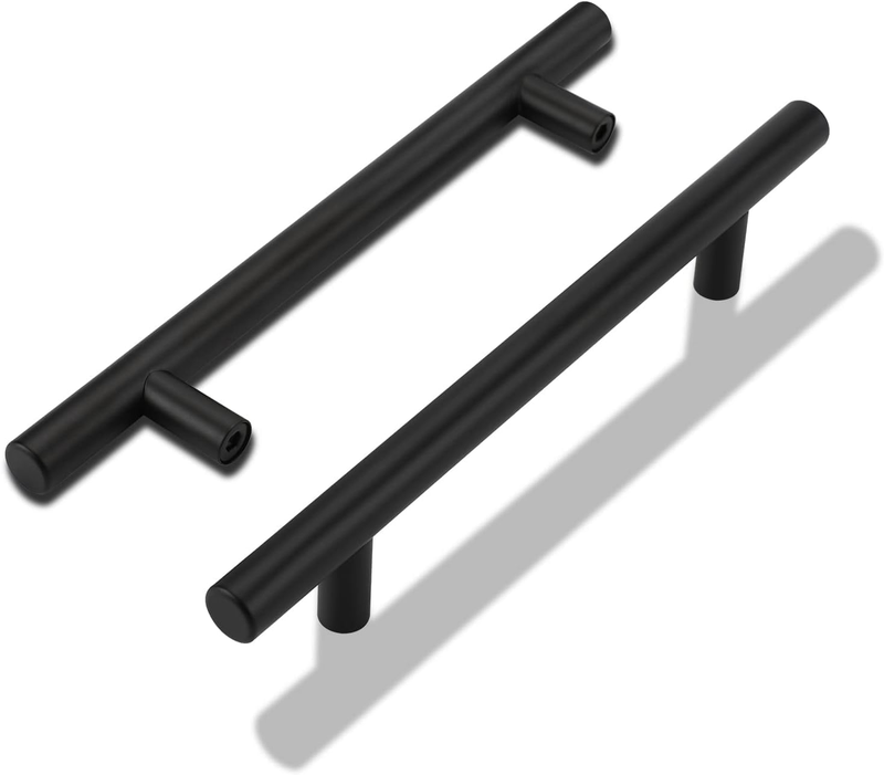 Black Kitchen Handles 256mm Cabinet Drawer Cupboard Door Pulls 2Pack Does not apply