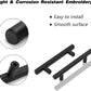 Black Kitchen Handles 256mm Cabinet Drawer Cupboard Door Pulls 2Pack Does not apply